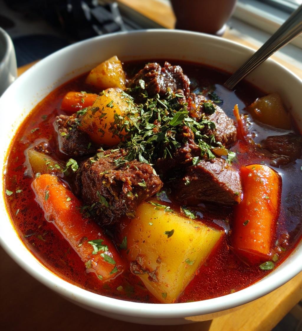 Gulaschsoppa på nötkött - detail 1