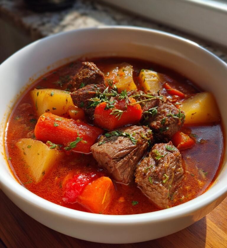 Gulaschsoppa på nötkött