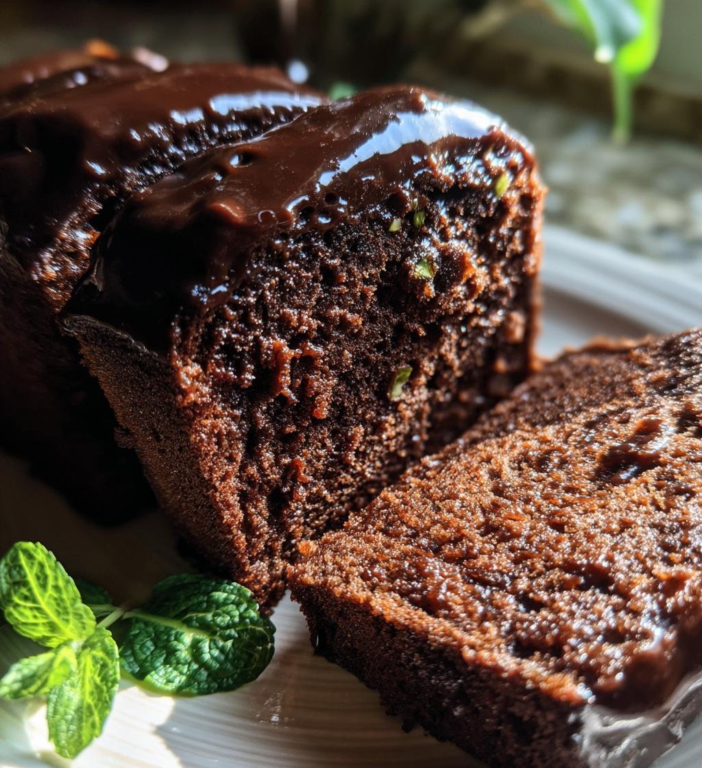 Kladdkaka med mint - detail 1