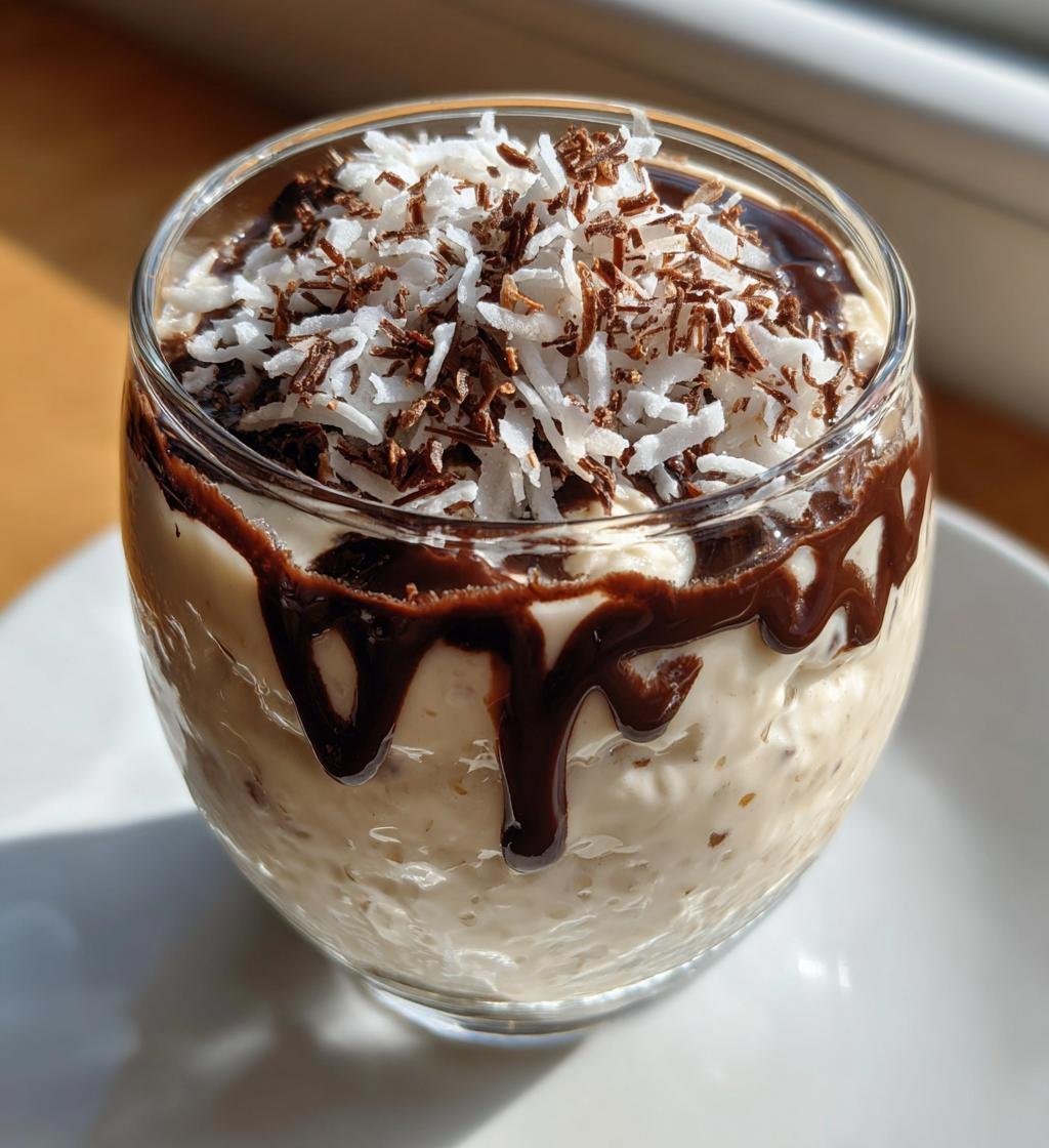 Kokosmousse med choklad - detail 1