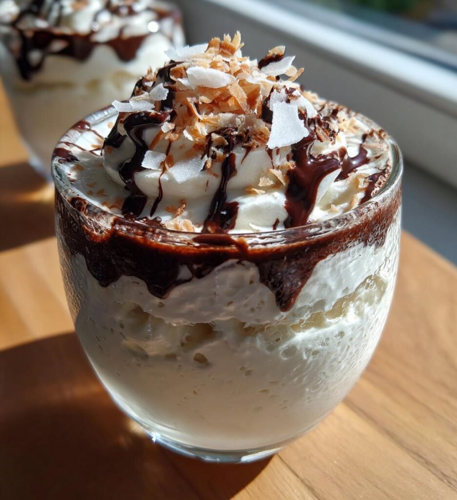 Kokosmousse med choklad