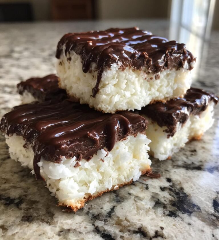 Kokosrutor med choklad