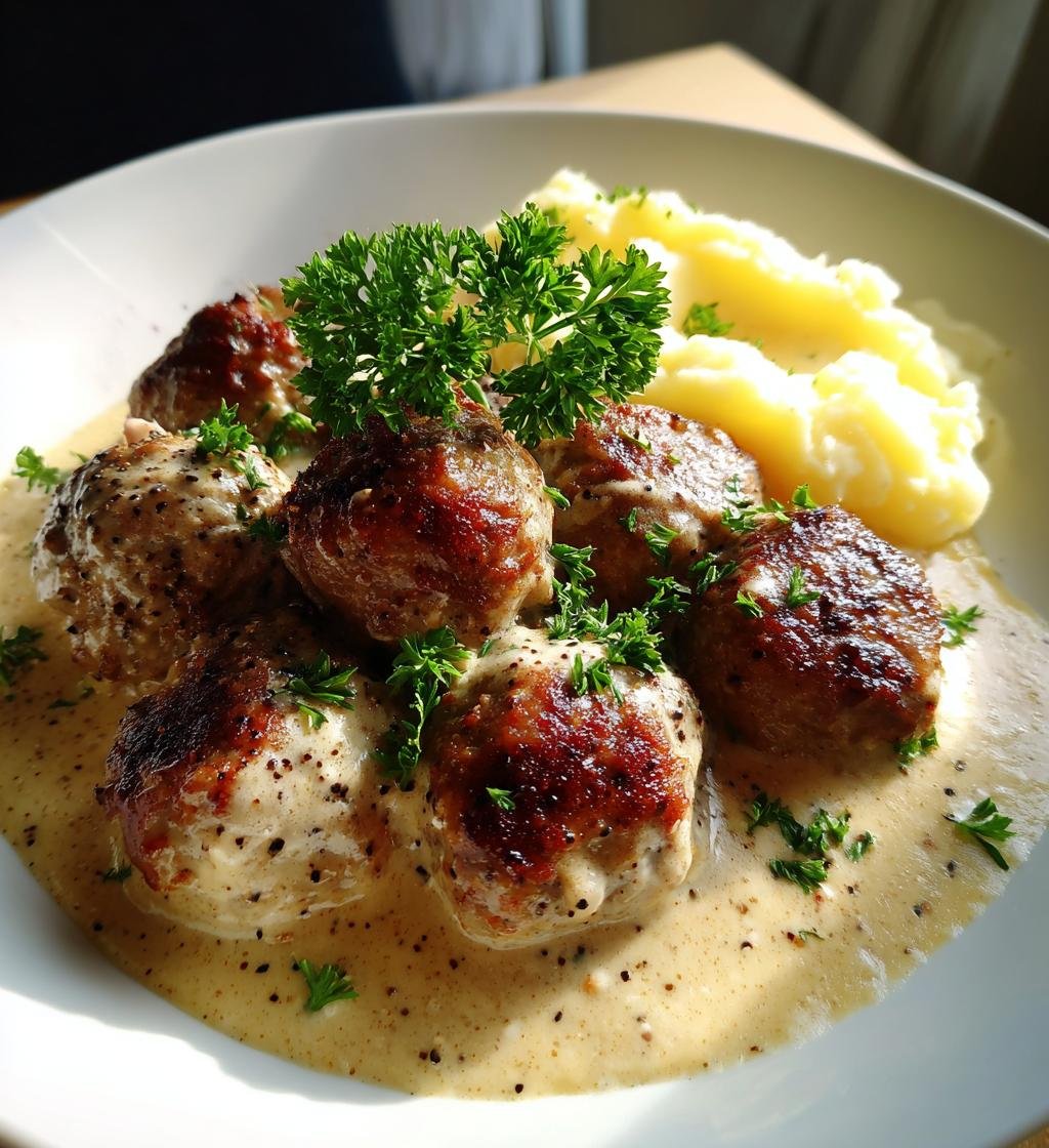 Köttbullar i gräddsås - detail 1