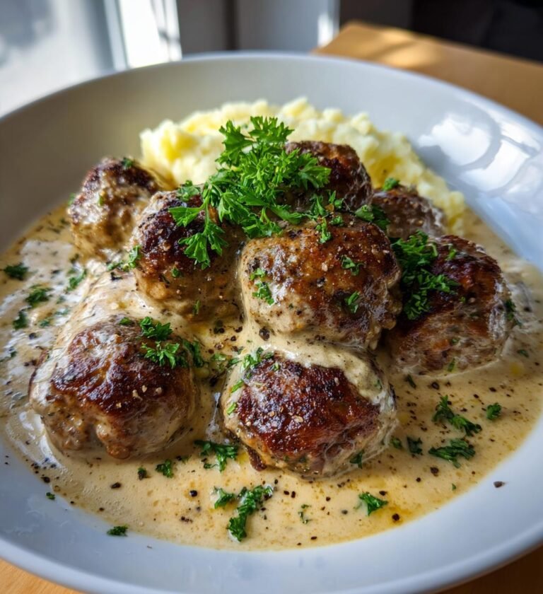 Köttbullar i gräddsås