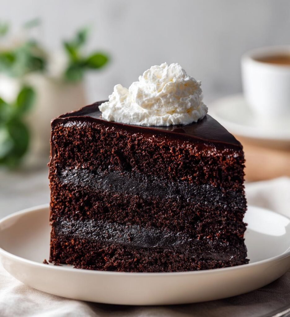 Mjuk chokladkaka med kaffe