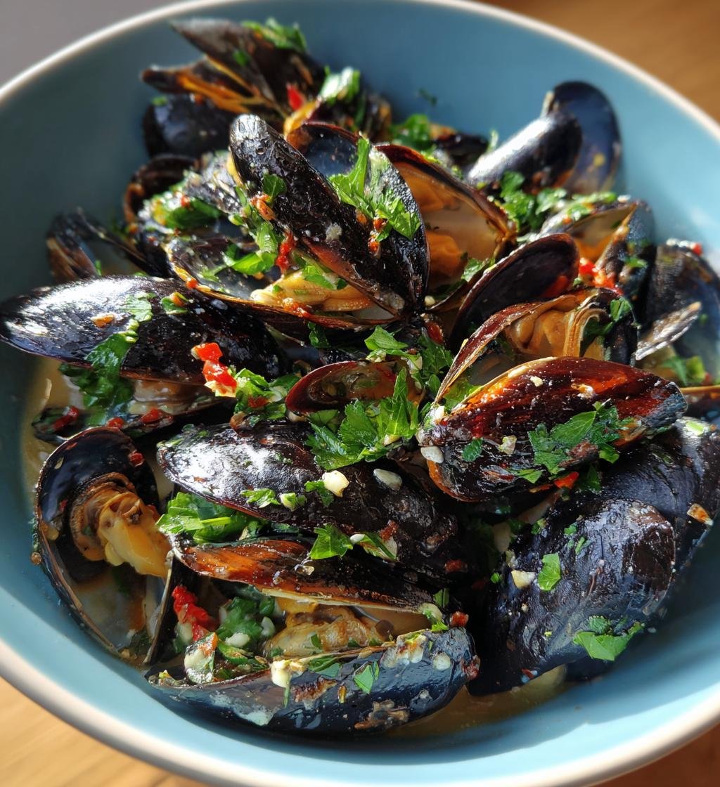 Musslor i vitvinssås - detail 1