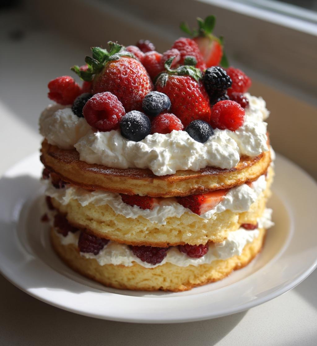 Pannkakstårta med grädde - detail 1