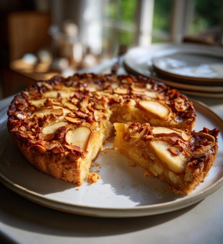 Päronpaj med mandel