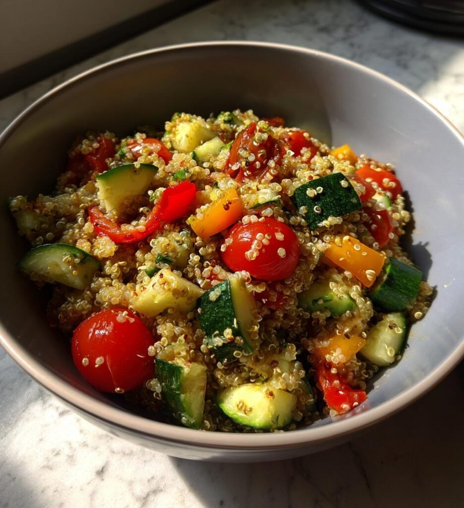 Quinoasallad med grönsaker