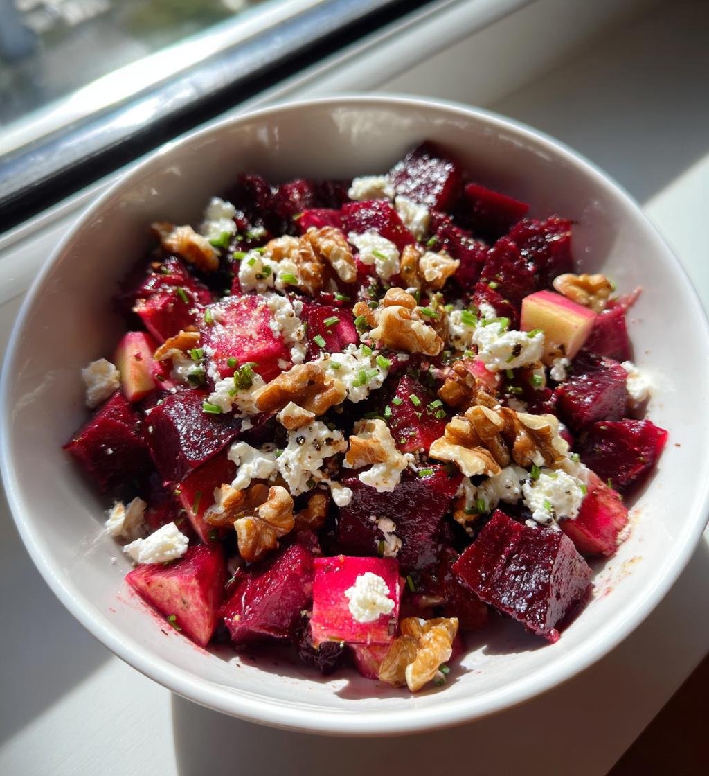 Rödbetssallad med äpple - detail 1