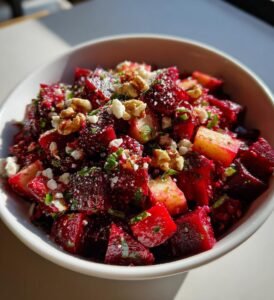 Rödbetssallad med äpple