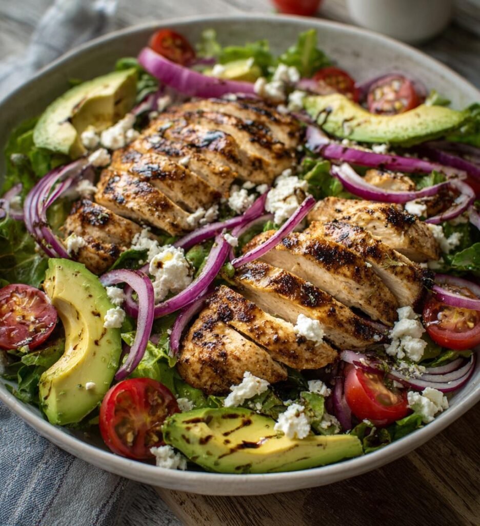 Sallad med grillad kyckling