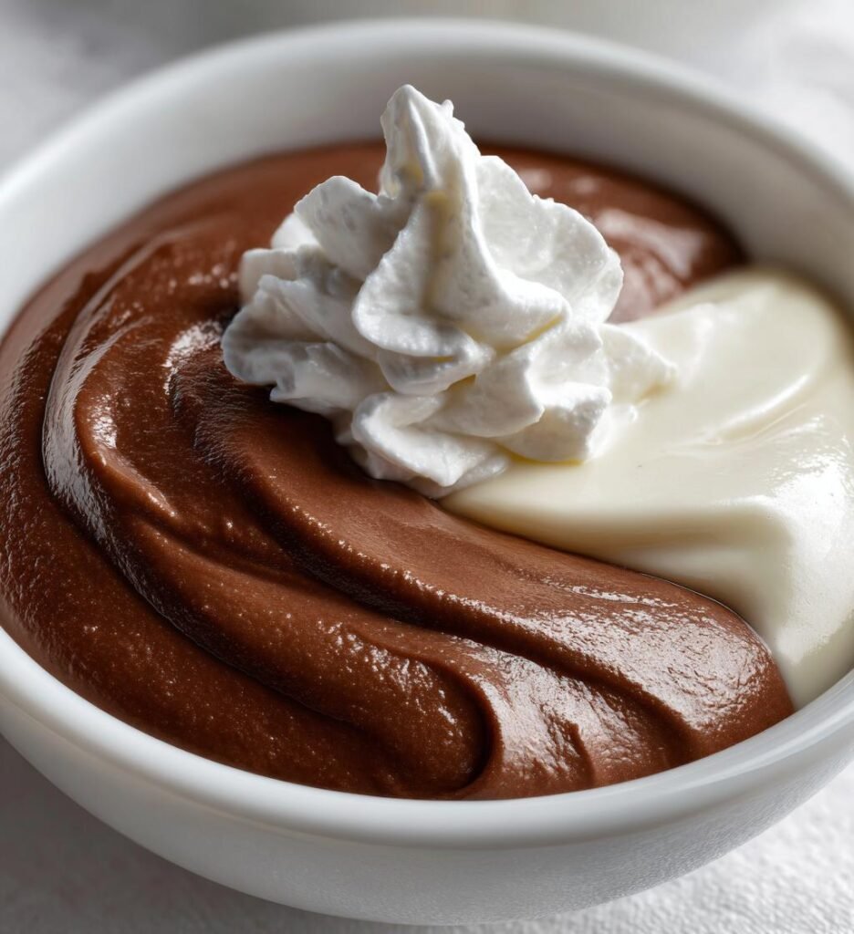 Vanilj- och chokladpudding