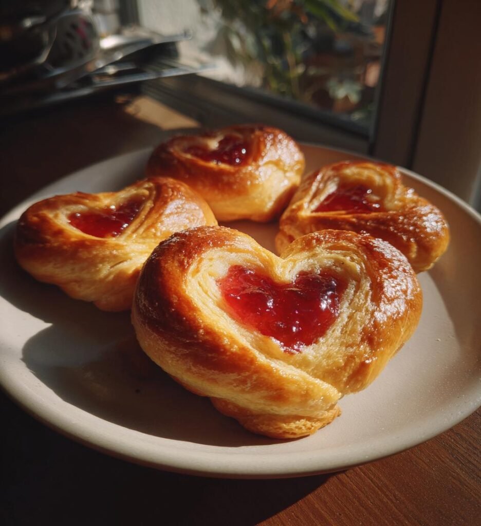 Vaniljhjärtan med sylt