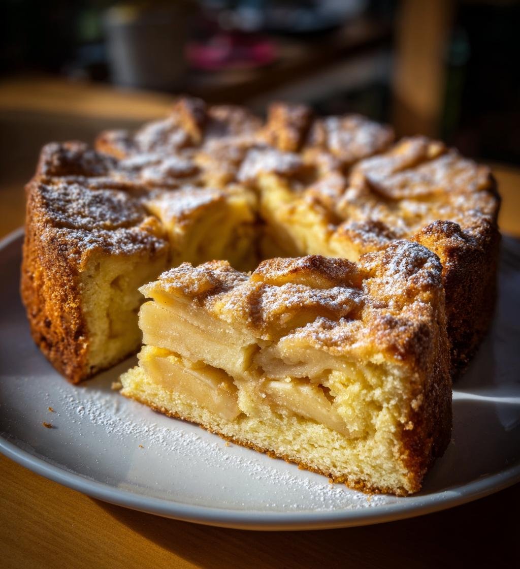 Äppelkaka med mandelmassa - detail 1