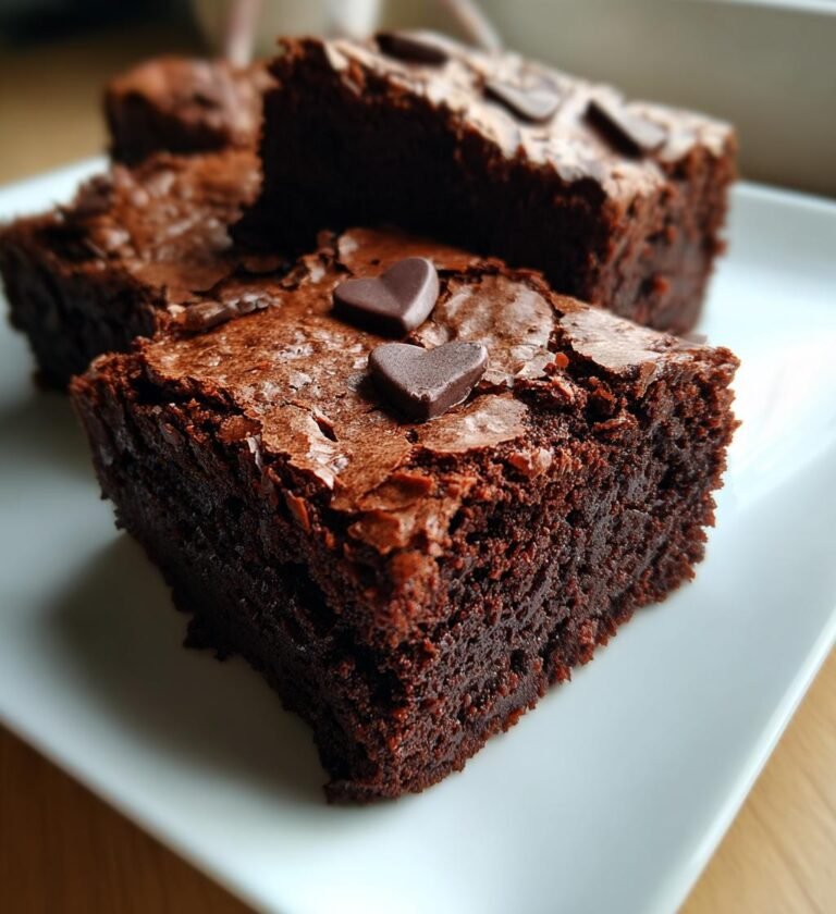 Alla hjärtans dag brownies med hjärtan