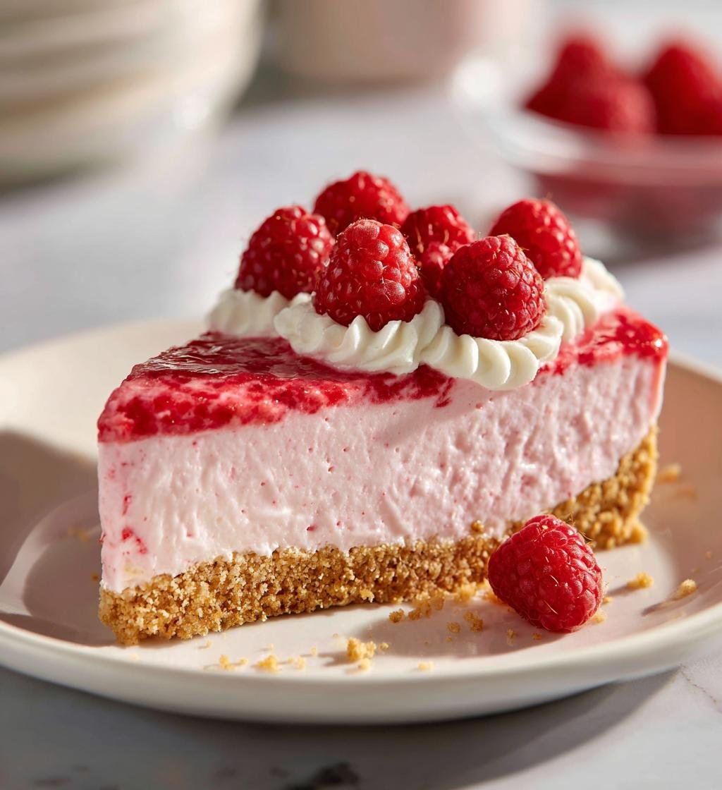 Alla hjärtans dag cheesecake med hallon - detail 1