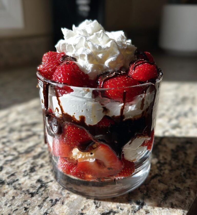 Alla hjärtans dag-dessert i glas