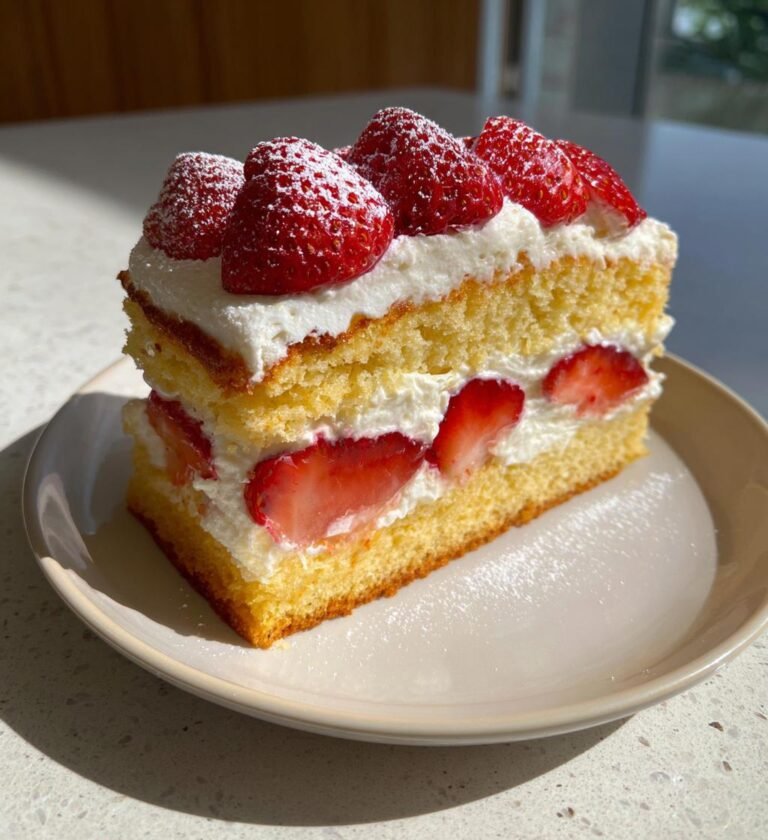 Alla hjärtans dag jordgubbstårta