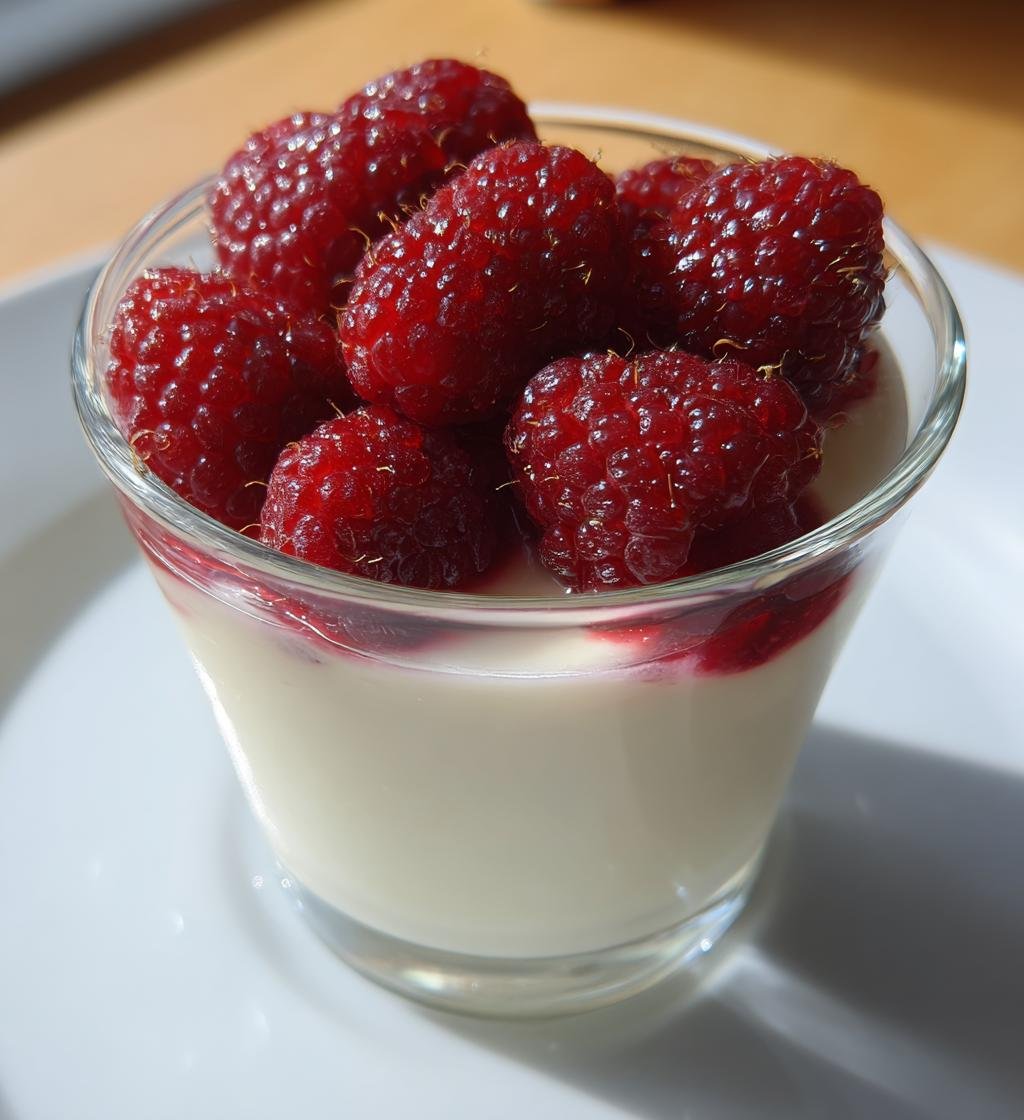 Alla hjärtans dag pannacotta med hallon - detail 1