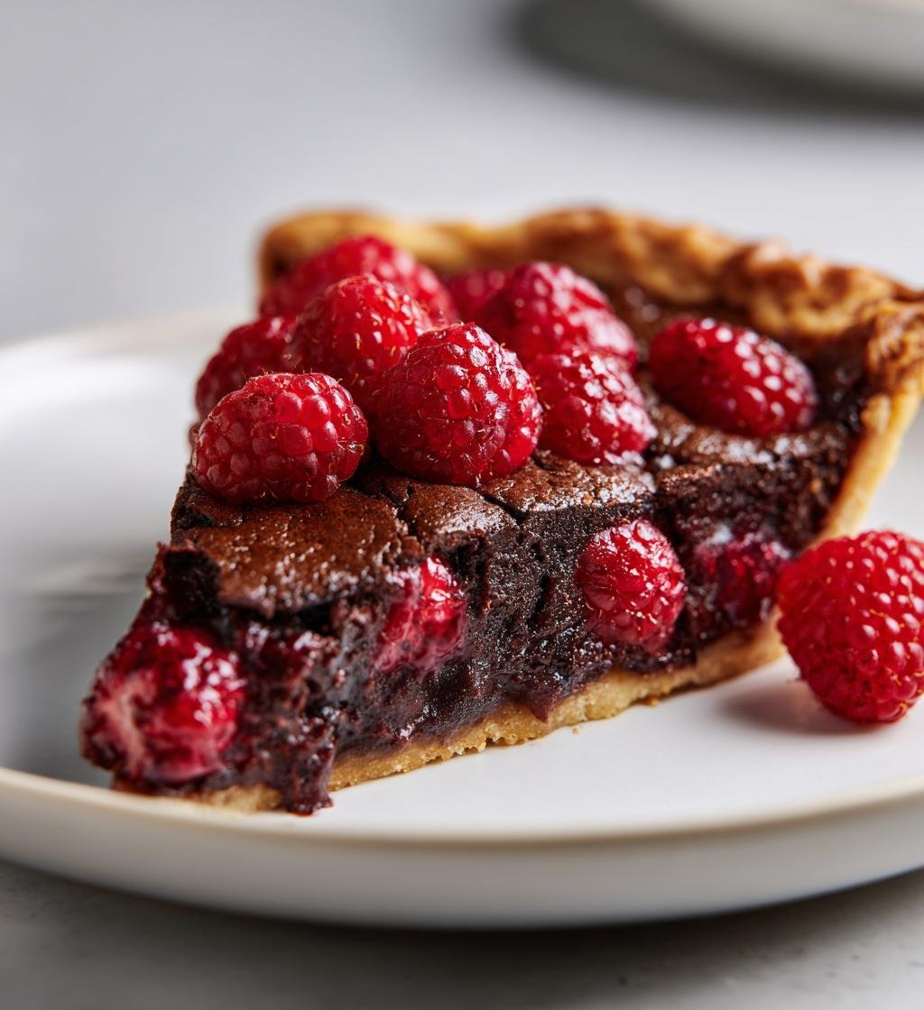 Choklad- och hallonpaj - detail 1