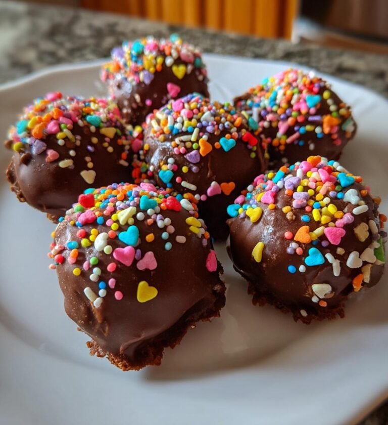 Chokladbollar med hjärtströssel