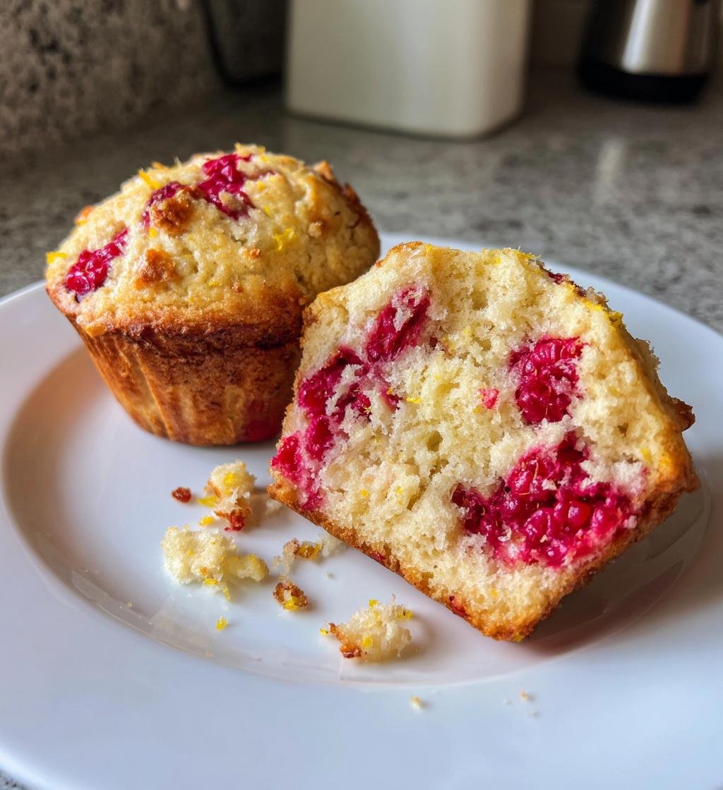 Citron- och hallonmuffins - detail 1