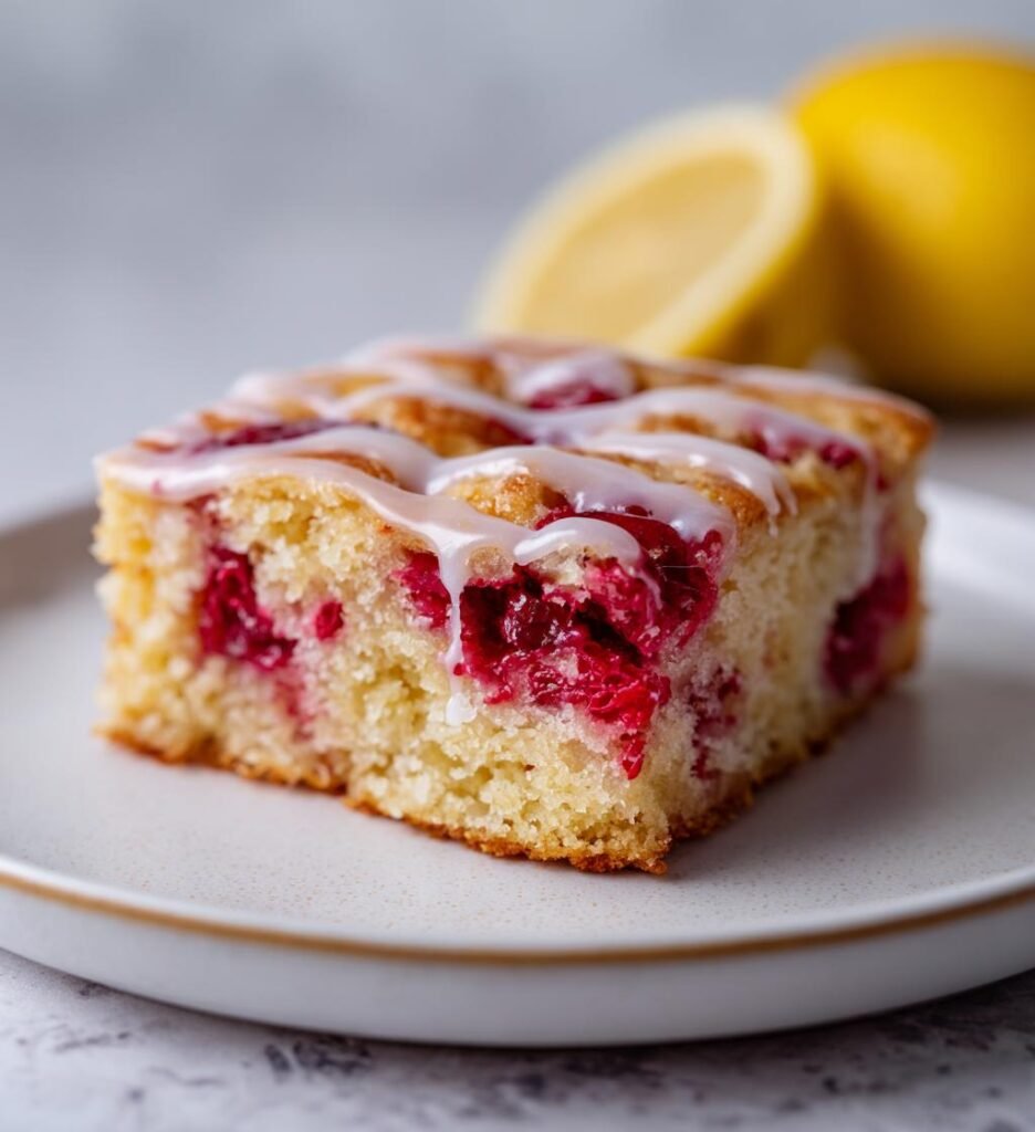 Citron- och hallonrutor