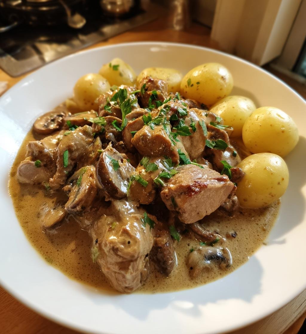 Fläskfilégryta med Champinjoner och Grädde - detail 1