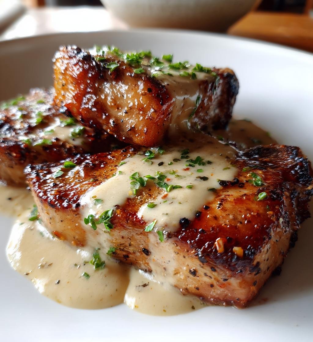 Fläskkotletter i Ugn med Krämig Sås - detail 1