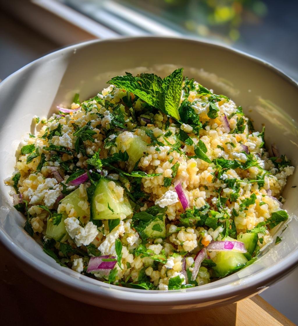 Fräsch bulgursallad med örter - detail 1
