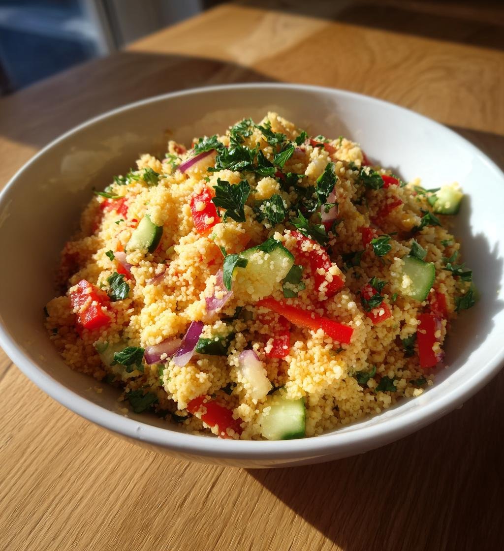 Fräsch couscoussallad med grönsaker - detail 1