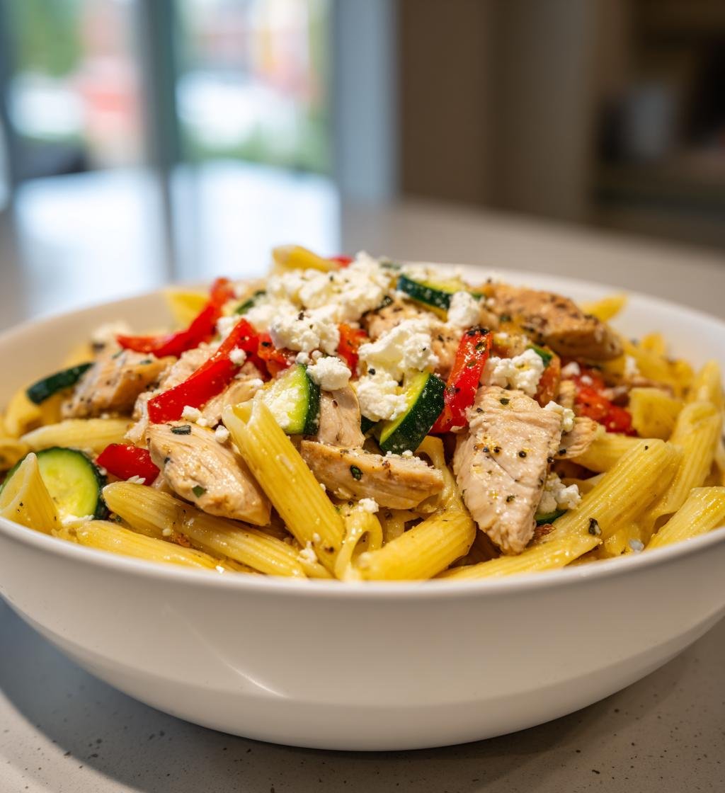 Fräsch pastasallad med kyckling - detail 1