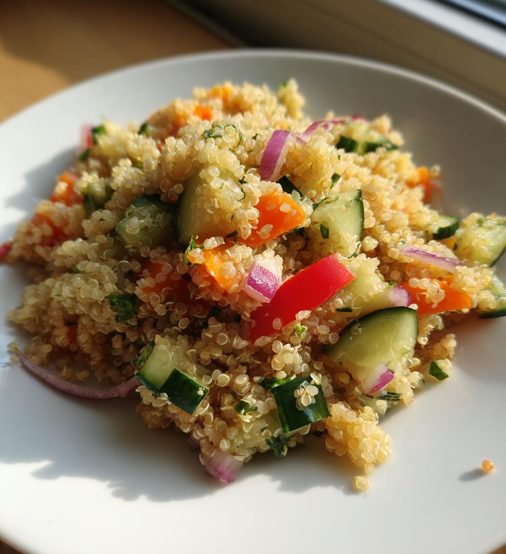 Fräsch quinoasallad med grönsaker - detail 1