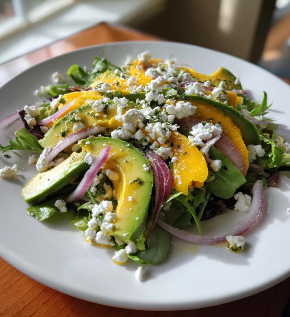Fräsch sallad med avokado och mango