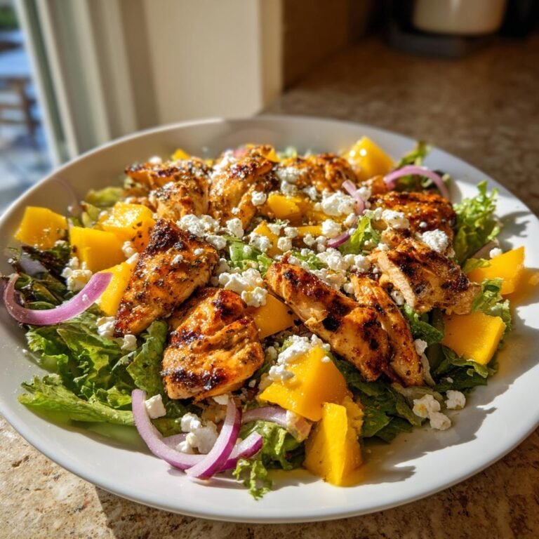 Fräsch sallad med mango och kyckling