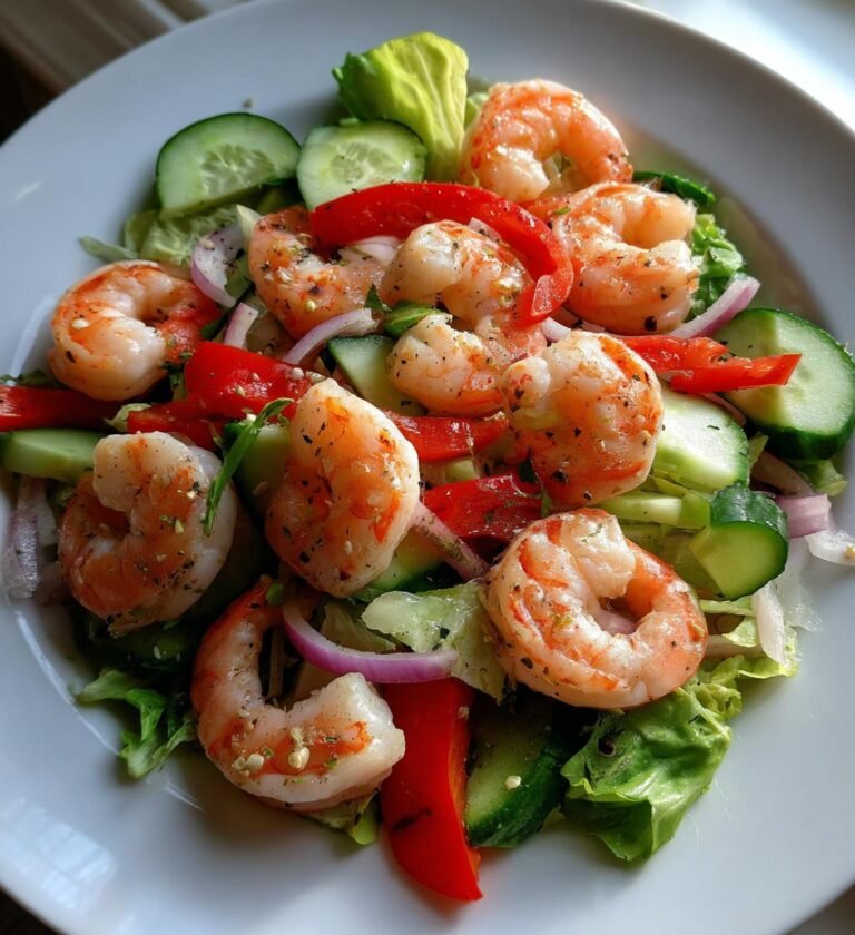 Fräsch sallad med räkor