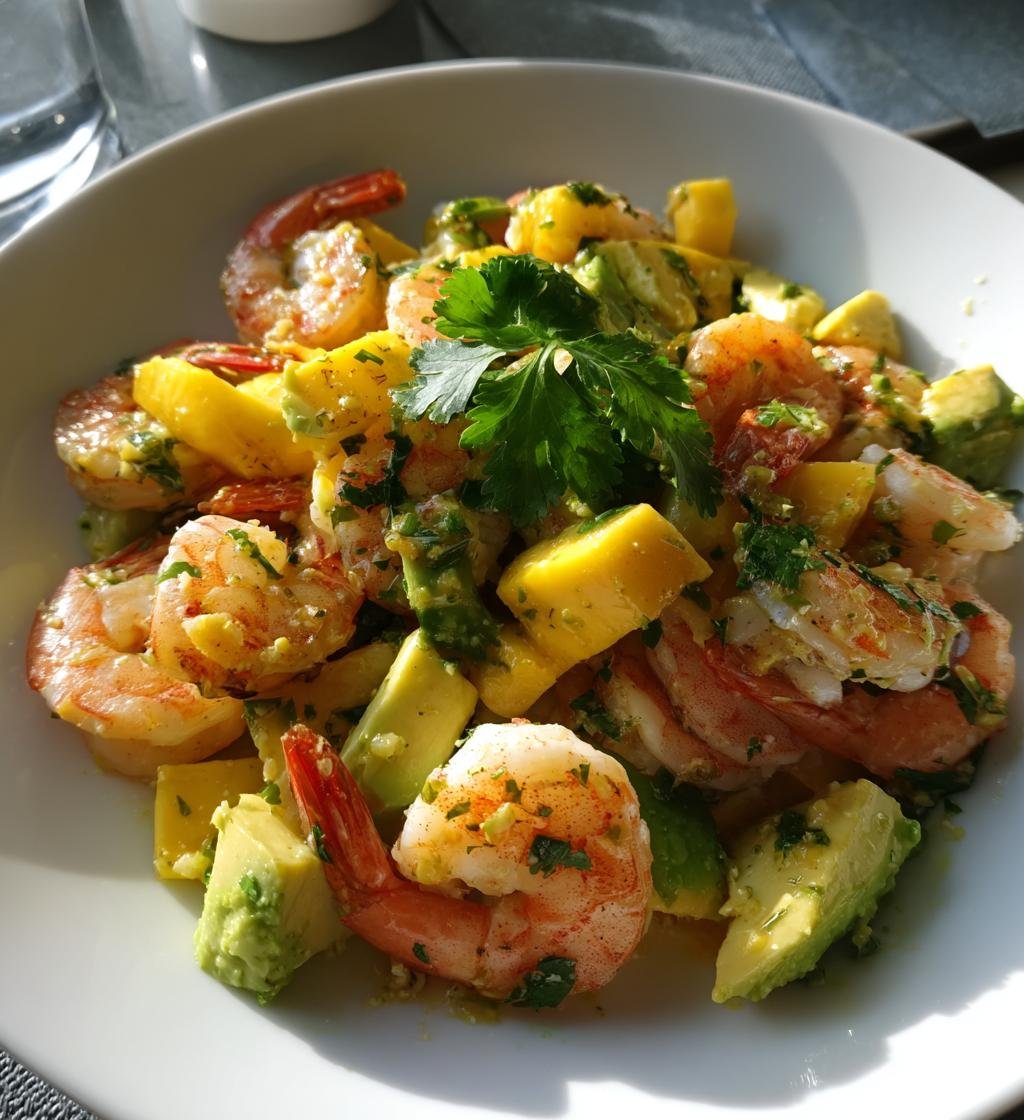 Grillad Räksallad med Avokado, Mango och Limejuice - detail 1