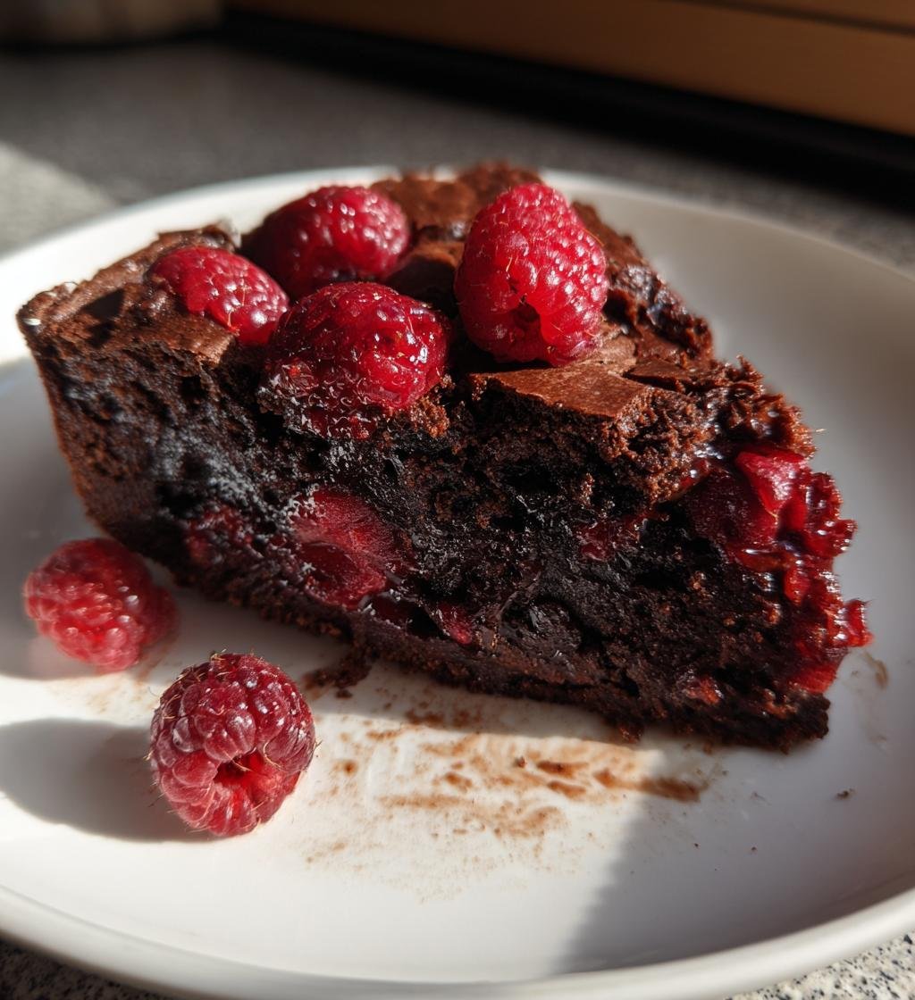 Hallonkladdkaka - detail 1