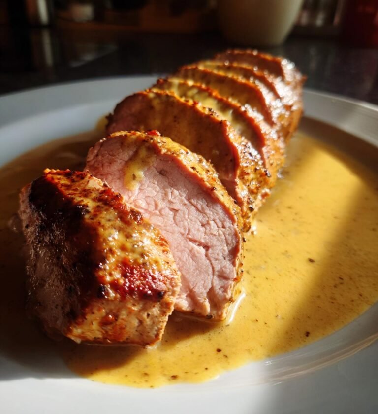 Helstekt Fläskytterfilé i Mustig Gräddsås