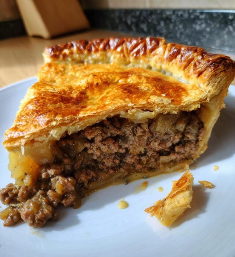 Hemgjord Köttfärspaj med Rotselleri och Timjansky