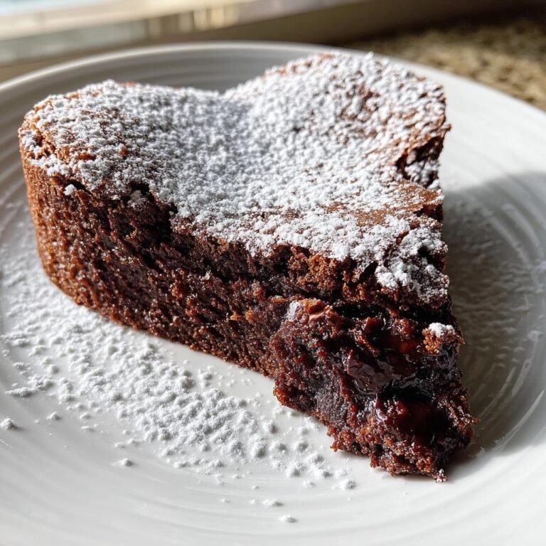 Hjärtformad kladdkaka