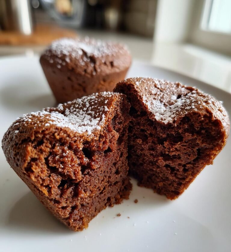 Hjärtformade chokladmuffins