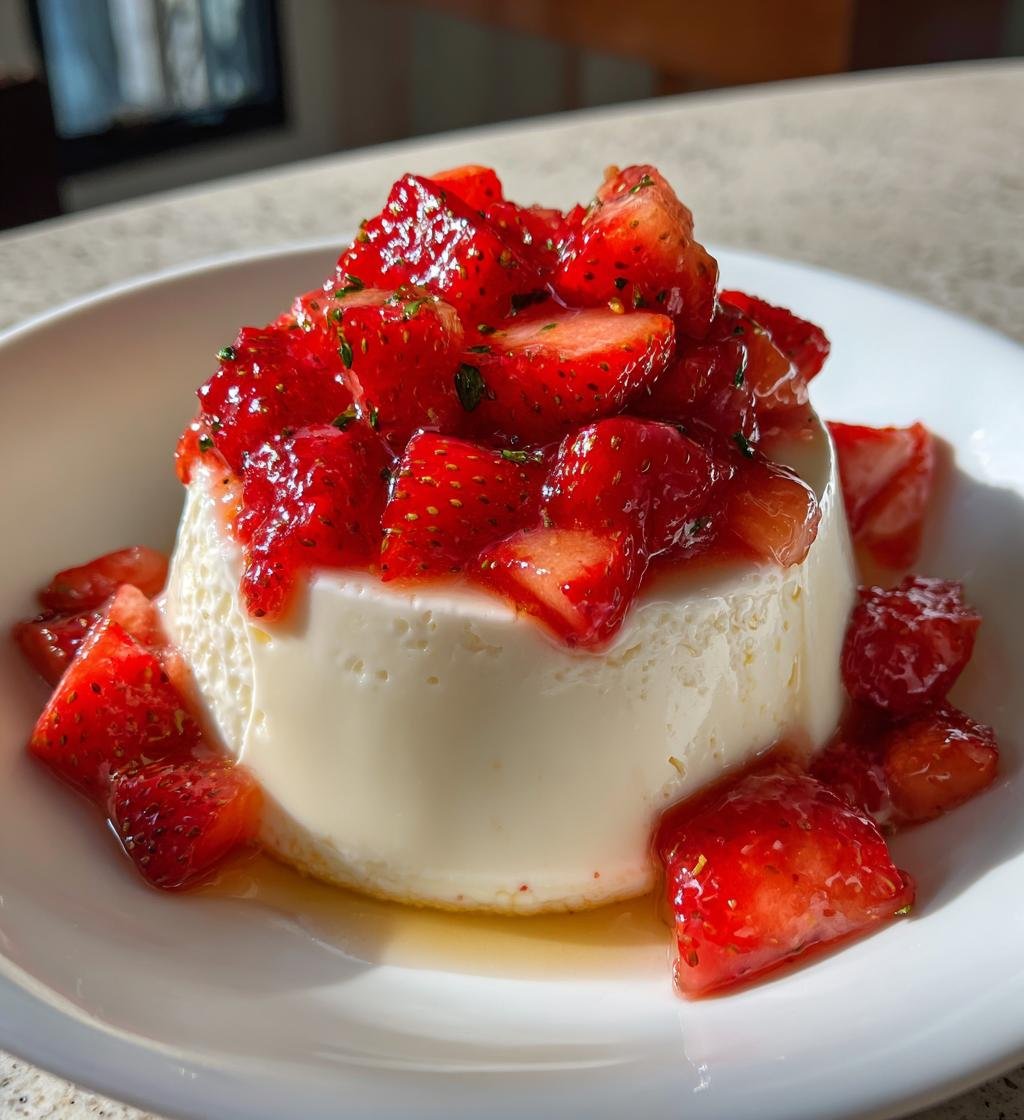 Jordgubbs- och vaniljpannacotta - detail 1