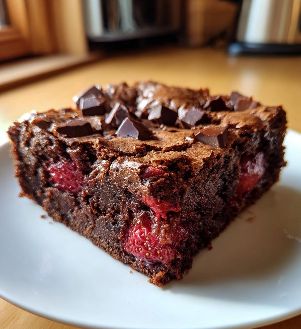 Jordgubbsbrownies - detail 1