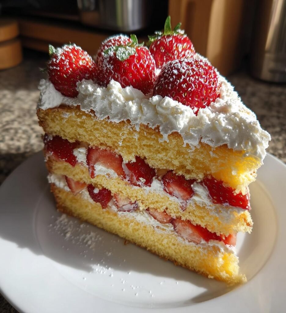 Jordgubbstårta för Alla hjärtans dag