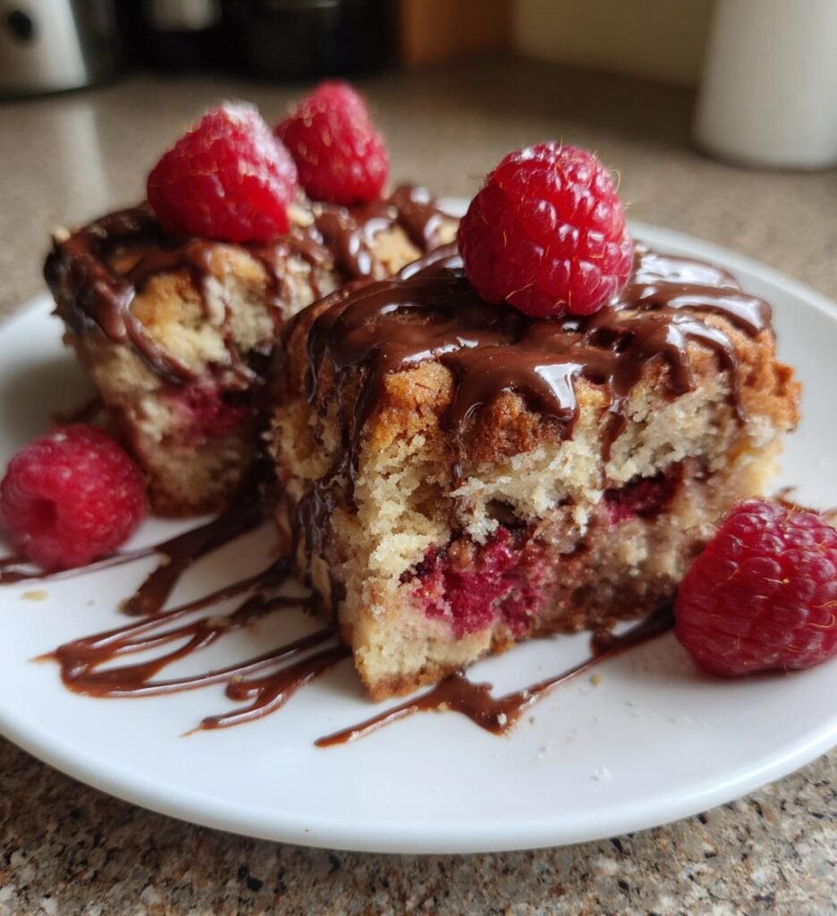 Kärleksrutor med hallon