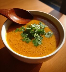 Krämig Butternutsoppa med Ingefära, Koriander och Kokosmjölk