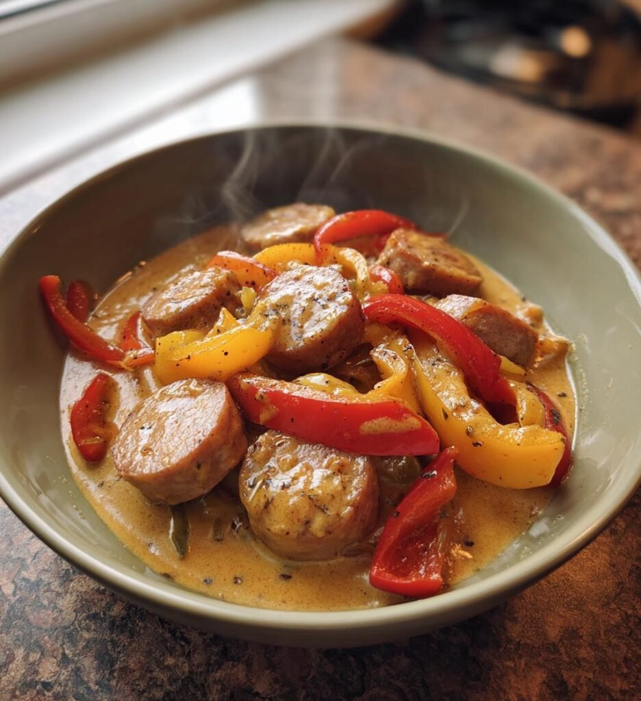 Krämig Korvgryta med Paprika