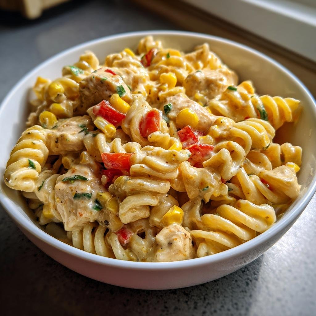 Krämig Pastasallad med Kyckling